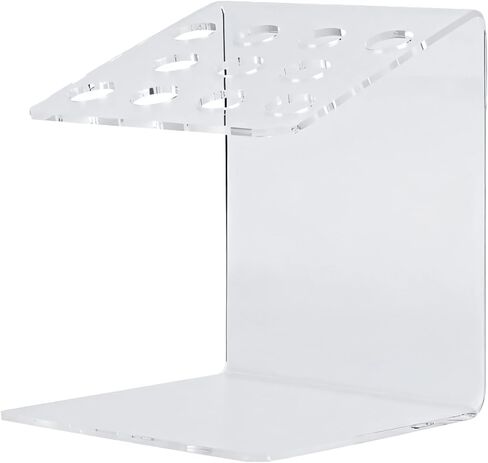 Clear Acrylic Composite Syringe Organizer, Sturdy 11-Hole Resin Holder, Space-Efficient Rack For Syringe Storage in Saudi Arabia