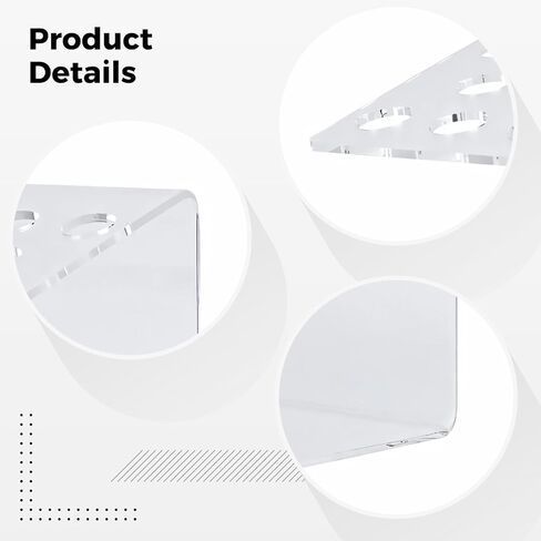 Clear Acrylic Composite Syringe Organizer, Sturdy 11-Hole Resin Holder, Space-Efficient Rack For Syringe Storage in Saudi Arabia