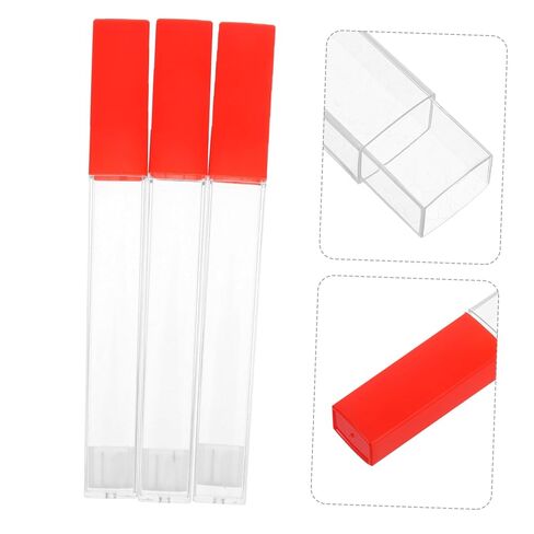 3pcs Clear Plastic Storage Tubes for Thermometers Portable Protective Holder with Transparent Design for Easy Access Sturdy Construction and Multipurpose Use in Home or Clinic in Saudi Arabia