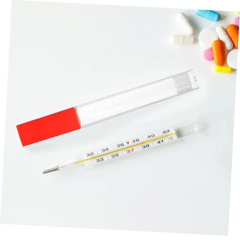 2pcs Thermometer Sleeves for Home Use Plastic Protective Cover for Thermometers Needle Tools Storage Box in Saudi Arabia