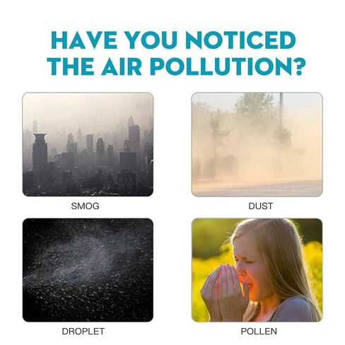 قناع وجه رمادي للاستعمال مرة واحدة من MSAAEX، أقنعة حماية مكونة من 4 طبقات تمنع الغبار، غطاء فم غير منسوج قابل للتنفس - 50 عبوة in Kuwait