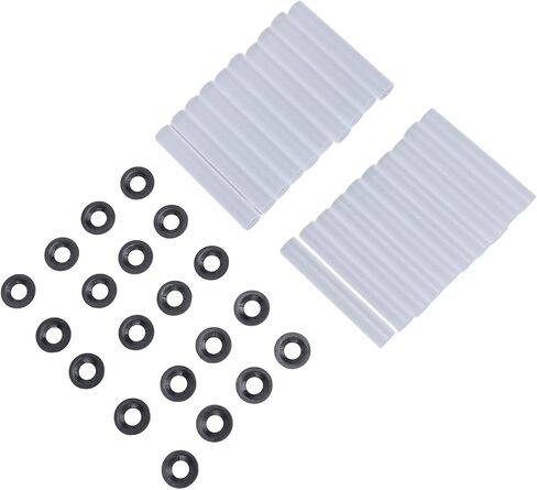 Garage 20 Sets Quiet Roller Sleeves 11mm ID 80mm Length Roller Shaft Nuts Bearing with for Hinges Shaft Gaskets, Cars RV Garage Doors in Saudi Arabia