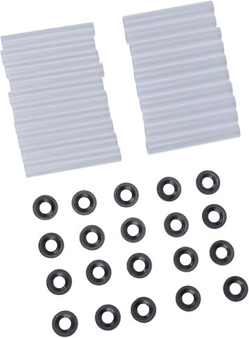 Garage 20 Sets Quiet Roller Sleeves 11mm ID 80mm Length Roller Shaft Nuts Bearing with for Hinges Shaft Gaskets, Cars RV Garage Doors in Saudi Arabia