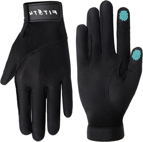 FitsT4 Sports Horse Riding Gloves Equestrian Women Mesh Breathable Gloves for Horseback Riding Touchscreen in Saudi Arabia