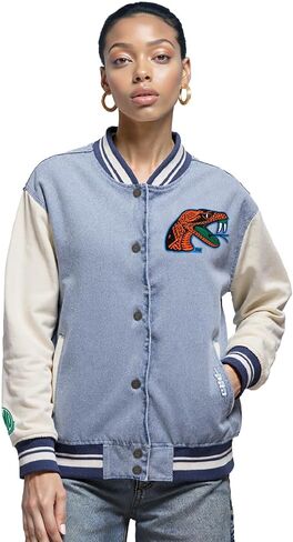 Pro Standard NCAA womens Womens College Varsity Blues Denim Denim Jacket in Saudi Arabia