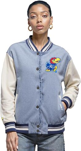 Pro Standard NCAA womens Womens College Varsity Blues Denim Denim Jacket in Saudi Arabia