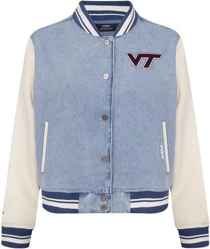 Pro Standard NCAA womens Womens College Varsity Blues Denim Denim Jacket in Saudi Arabia
