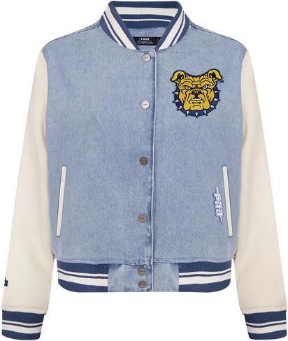Pro Standard NCAA womens Womens College Varsity Blues Denim Denim Jacket in Saudi Arabia