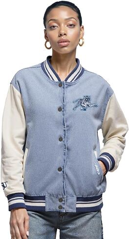 Pro Standard NCAA womens Womens College Varsity Blues Denim Denim Jacket in Saudi Arabia