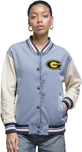 Pro Standard NCAA womens Womens College Varsity Blues Denim Denim Jacket in Saudi Arabia