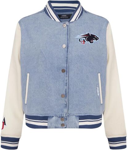 Pro Standard NCAA womens Womens College Varsity Blues Denim Denim Jacket in Saudi Arabia