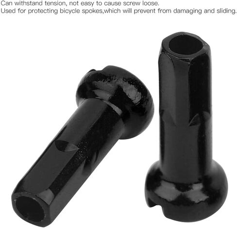 Luqeeg 10Pcs 7075 Aluminium Alloy Bike Spoke Cap, Bicycle Spoke Nipple Protector, 2 Colors Protector, Ideal for Mountain Bike Cycling & Riding Accessories in Saudi Arabia