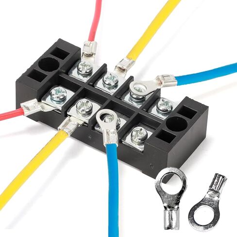 100 قطعة مقاس مسمار M5، مسمار رقم 10، 16-14 (1.5-2.5 مم²) AWG، أطراف حلقية غير معزولة، موصلات مجعدة من النحاس الأحمر المعلبة، للأسلاك الكهربائية وتطبيقات السيارات in Kuwait