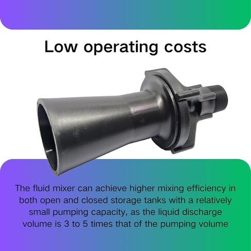 Mixture Eductor Nozzle Pipe Thread Inlet Connection BSPT3/4" （2Pcs） in Kuwait