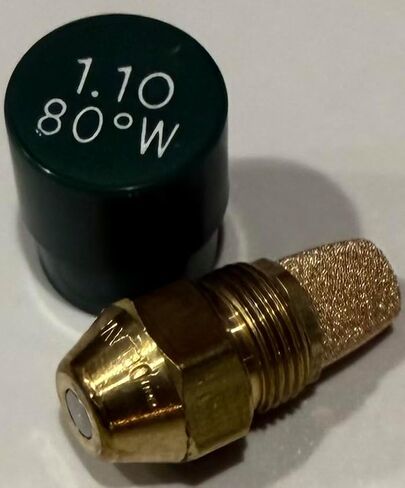 Oil Burner Nozzle, 1.10 80 W, Semi Solid Spray Green Cap All purpose semisolid Oil Nozzle 1.10 80 W in Saudi Arabia