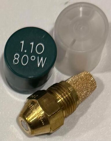 Oil Burner Nozzle, 1.10 80 W, Semi Solid Spray Green Cap All purpose semisolid Oil Nozzle 1.10 80 W in Saudi Arabia