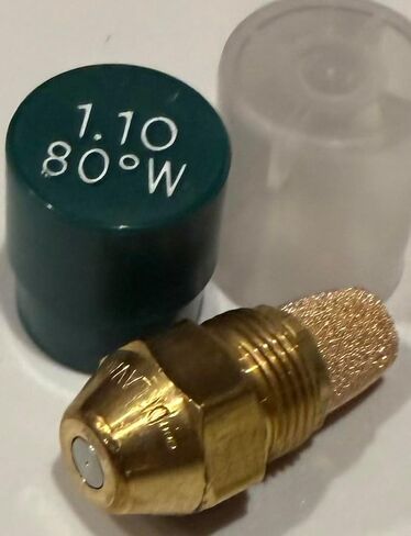 Oil Burner Nozzle, 1.10 80 W, Semi Solid Spray Green Cap All purpose semisolid Oil Nozzle 1.10 80 W in Saudi Arabia