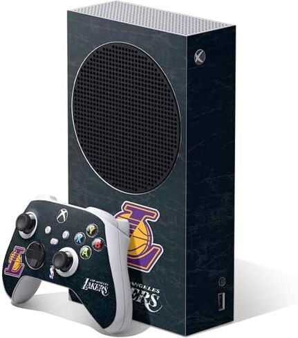 Skinit Decal Gaming Skin Compatible with Xbox Series S Bundle - Officially Licensed NBA Los Angeles Lakers Canvas Design in Saudi Arabia
