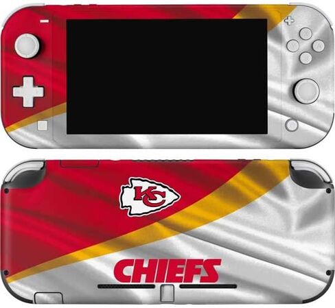 Skinit Decal Gaming Skin Compatible with Nintendo Switch Lite - Officially Licensed NFL Kansas City Chiefs Design in Saudi Arabia