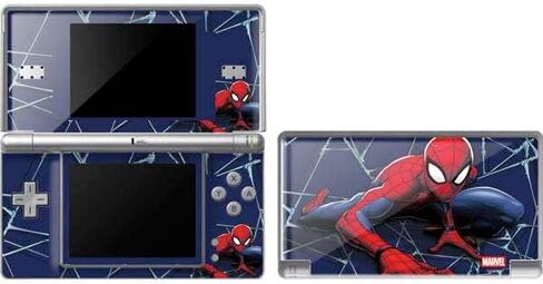 Skinit Decal Gaming Skin Compatible with DS Lite - Officially Licensed Marvel Spiderman Crawling Spiderman Design in Saudi Arabia