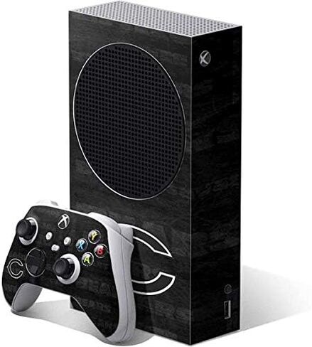 Skinit Decal Gaming Skin Compatible with Xbox Series S Bundle - Officially Licensed NFL Chicago Bears Black & White Design in Saudi Arabia