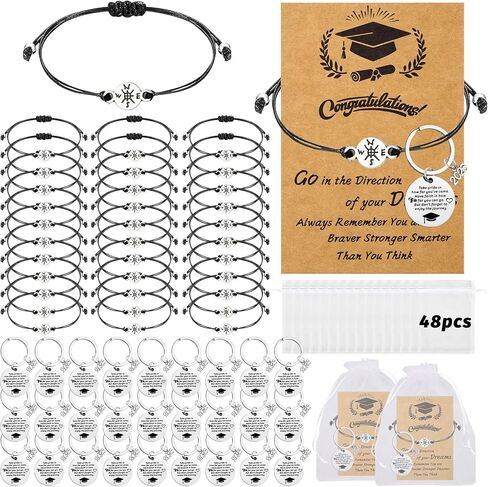 Luyi 48/96 PCS 2025 التخرج هدايا مجموعة كبيرة من مجموعة مفاتيح التخرج من 2025 ملهمة للرجال النساء (كلاسيكي) in Kuwait
