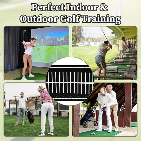 بساط وضع الجولف، بساط وضع الجولف للتمرين في الداخل والخارج، مقاس 30 بوصة، لباد متين يمكن لفه بسهولة، مساعد تدريب خفيف الوزن مع مسار المحاذاة والتدريب على المضرب يساعدك على ممارسة وضع الجولف in Kuwait