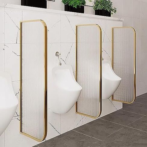 Wall Mounted Translucent Glass Urinal Bathroom Partition Divider for Enhanced Privacy in Hotels Public Restrooms and Commercial Spaces in Saudi Arabia