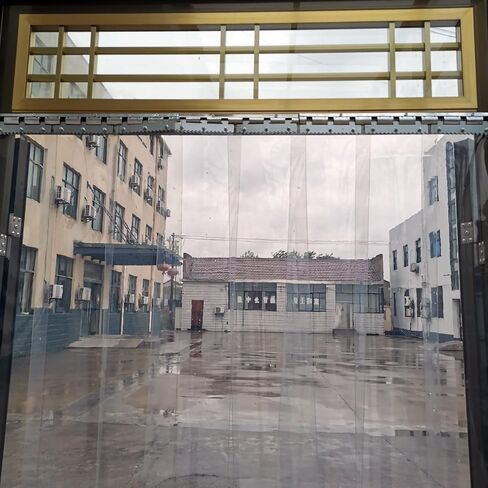 طقم ستائر باب بشريط من الفينيل - شرائط بلاستيكية متينة بتداخل 3 سم، سهلة التركيب للمناطق ذات حركة المرور العالية، مثالية للاستخدام المنزلي والتجاري (تتضمن الأجهزة) in Kuwait