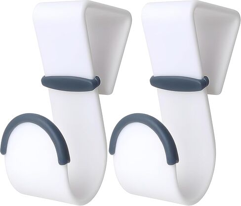 Bexter 4-Pack Over-Door Hooks – Heavy-Duty Plastic with Non-Slip Rubber Grip & Door Protection in Kuwait