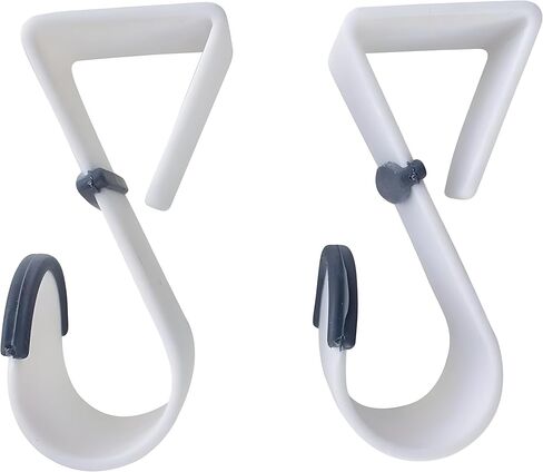 Bexter 4-Pack Over-Door Hooks – Heavy-Duty Plastic with Non-Slip Rubber Grip & Door Protection in Kuwait
