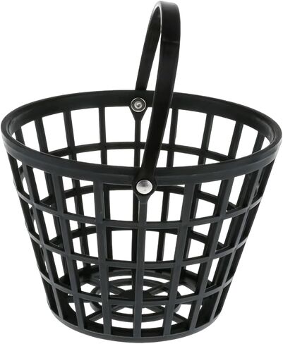 Black Golf Ball Basket,Golf Balls Container Case,Ball Bucket with Handle,Balls Holder,Holds 25 Balls (Balls not Included) in Saudi Arabia