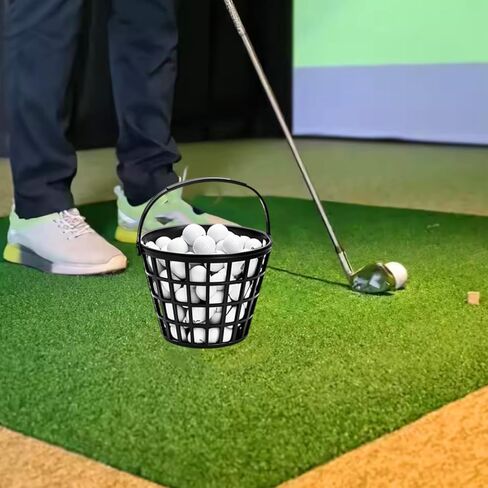 Black Golf Ball Basket,Golf Balls Container Case,Ball Bucket with Handle,Balls Holder,Holds 25 Balls (Balls not Included) in Saudi Arabia