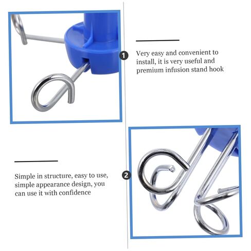 Steel Infusion Rack Hook Vertical Infusion Stand Hook for Clinics Lightweight and Easy to Install Premium Quality Design for Long Term Use in Saudi Arabia