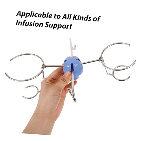Luxshiny Stainless Steel Accessory Kit Infusion Stand Hook Replacement Parts Medical Hanger in Saudi Arabia