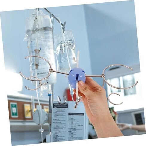 Luxshiny Stainless Steel Accessory Kit Infusion Stand Hook Replacement Parts Medical Hanger in Saudi Arabia