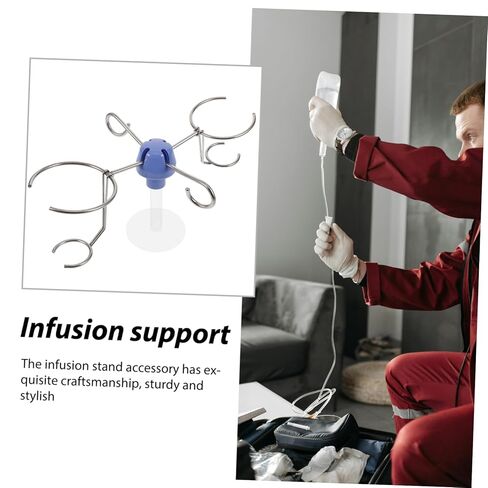 Luxshiny Stainless Steel Accessory Kit Infusion Stand Hook Replacement Parts Medical Hanger in Saudi Arabia