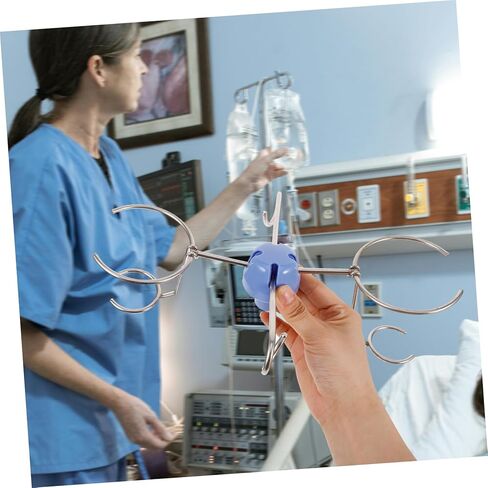 Stainless Steel Hanger Infusion Rack Hook for Medical Use Replacement Accessory for IV Stand Sturdy Drip Bag Support Compatible Standard Infusion Racks in Saudi Arabia