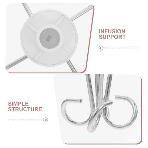 Drip Bag Hook for Clinic Metal Hook Saline Stand Vertical Drip Rack Insertion Rod Hanger in Saudi Arabia