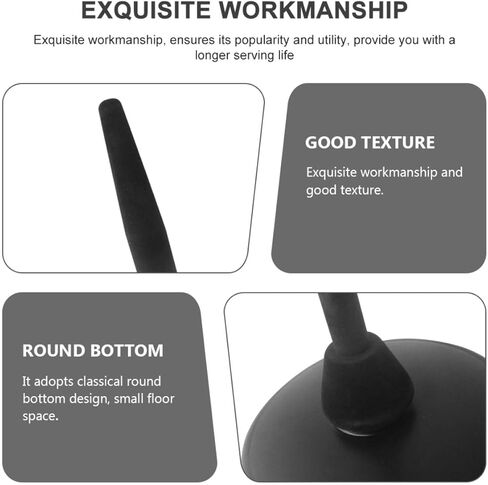 Flute and Clarinet Dual-use Instrument Stand Stable Black Metal Holder Portable Display Rack for Woodwind Accessories in Kuwait