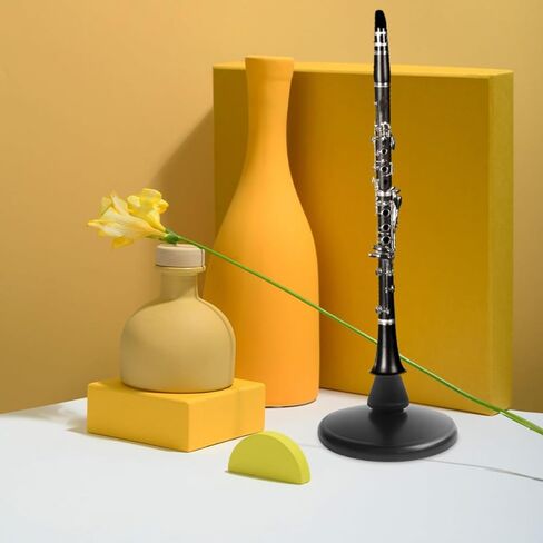Flute and Clarinet Dual-use Instrument Stand Stable Black Metal Holder Portable Display Rack for Woodwind Accessories in Kuwait