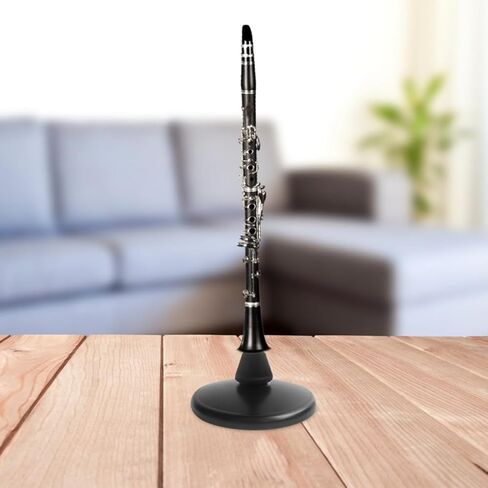 Flute and Clarinet Dual-use Instrument Stand Stable Black Metal Holder Portable Display Rack for Woodwind Accessories in Kuwait