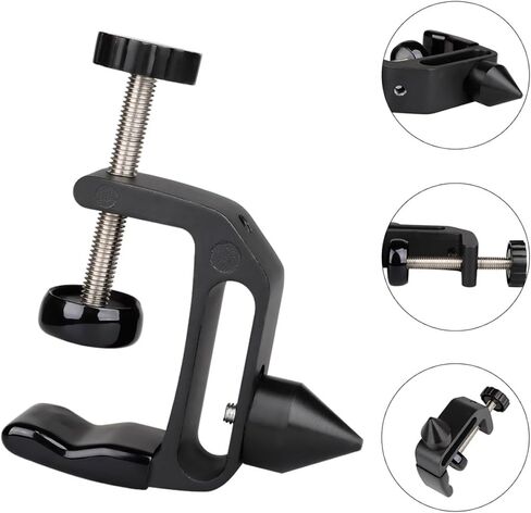 TIDTALEO الكلارينيت سطح المكتب دعامة حامل مشبك معدني أسود الكلارينيت تثبيت حامل لإصلاح أداة الموسيقى وملحقات التخزين in Kuwait