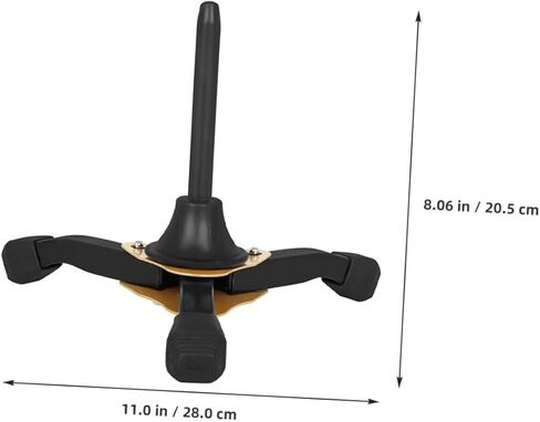 STOBAZA Foldable Yellow Tripod Flute Clarinet Stand with Thickened Legs, Detachable Portable Music Instrument Holder for Oboe Saxophone Wind Woodwind Accessories in Saudi Arabia