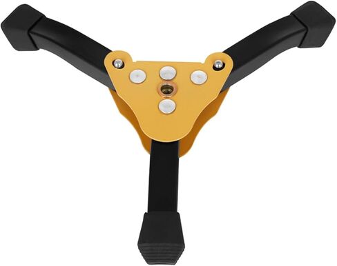 STOBAZA Foldable Yellow Tripod Flute Clarinet Stand with Thickened Legs, Detachable Portable Music Instrument Holder for Oboe Saxophone Wind Woodwind Accessories in Saudi Arabia