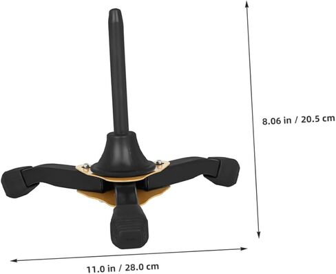 Portable Wind Instrument Stand, Detachable Yellow Thickened Tripod Clarinet and Flute Holder with Foldable Legs for Musician Instrument Accessories in Kuwait