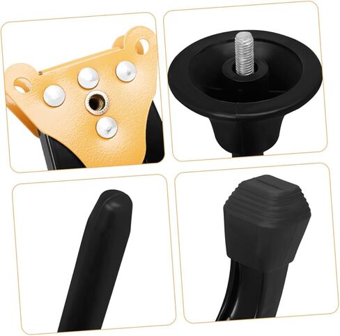 Portable Wind Instrument Stand, Detachable Yellow Thickened Tripod Clarinet and Flute Holder with Foldable Legs for Musician Instrument Accessories in Kuwait