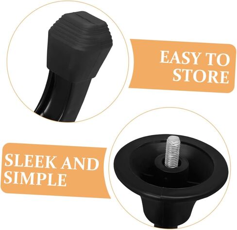 Portable Wind Instrument Stand, Detachable Yellow Thickened Tripod Clarinet and Flute Holder with Foldable Legs for Musician Instrument Accessories in Kuwait