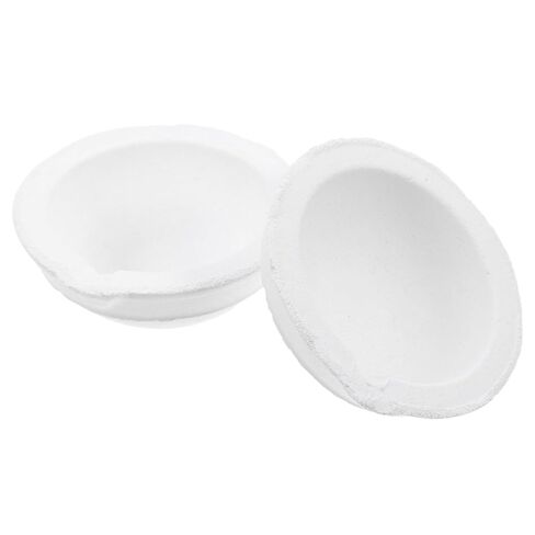 2 قطعة طبق تبخير مختبر الخزف سعة 50 جرام حوض تبخر مستدير للاستخدام في المدرسة والمختبر المنزلي in Kuwait