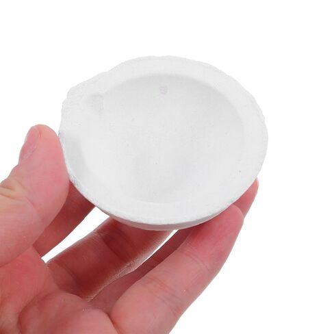 2 قطعة طبق تبخير مختبر الخزف سعة 50 جرام حوض تبخر مستدير للاستخدام في المدرسة والمختبر المنزلي in Kuwait